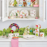 Merry Grinchmas Tidbit Plates, Set4 Asst
